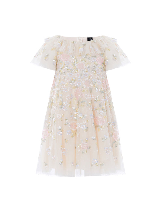 Peony Bouquet Sequin Dress