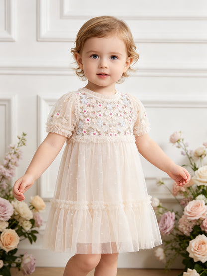 Garland Ribbon Bodice Baby Dress