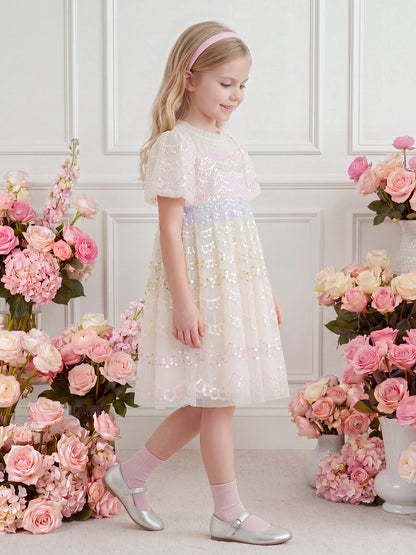 Ombre Scallop Dress