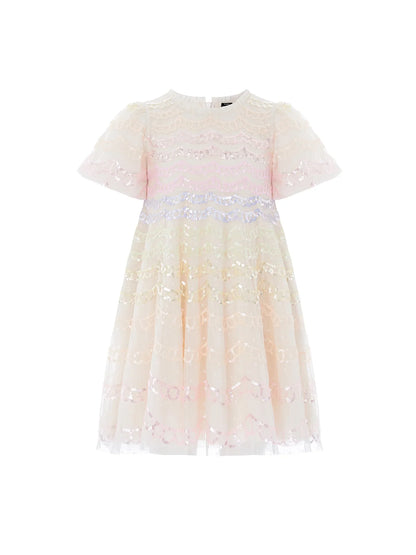 Ombre Scallop Dress