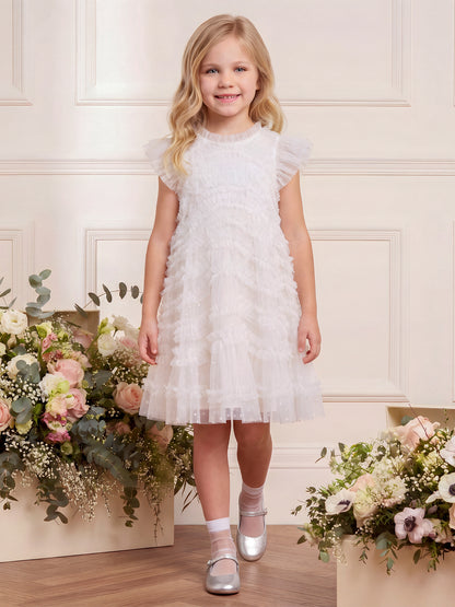 Amara Ruffle Sleeve Dress