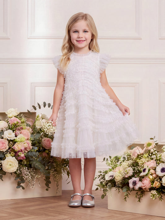 Amara Ruffle Sleeve Dress