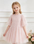 Scallop Sequin Kids Dress