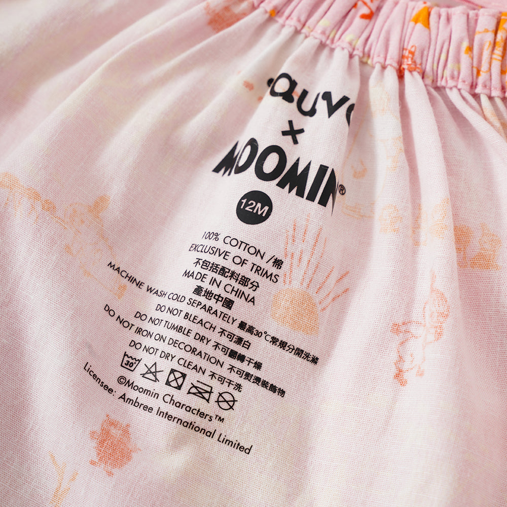 Vauva x Moomin Vauva x Moomin SS23 - Baby Girls All Over Print Cotton Top &amp; Bottom Set Top &amp; Bottom Set