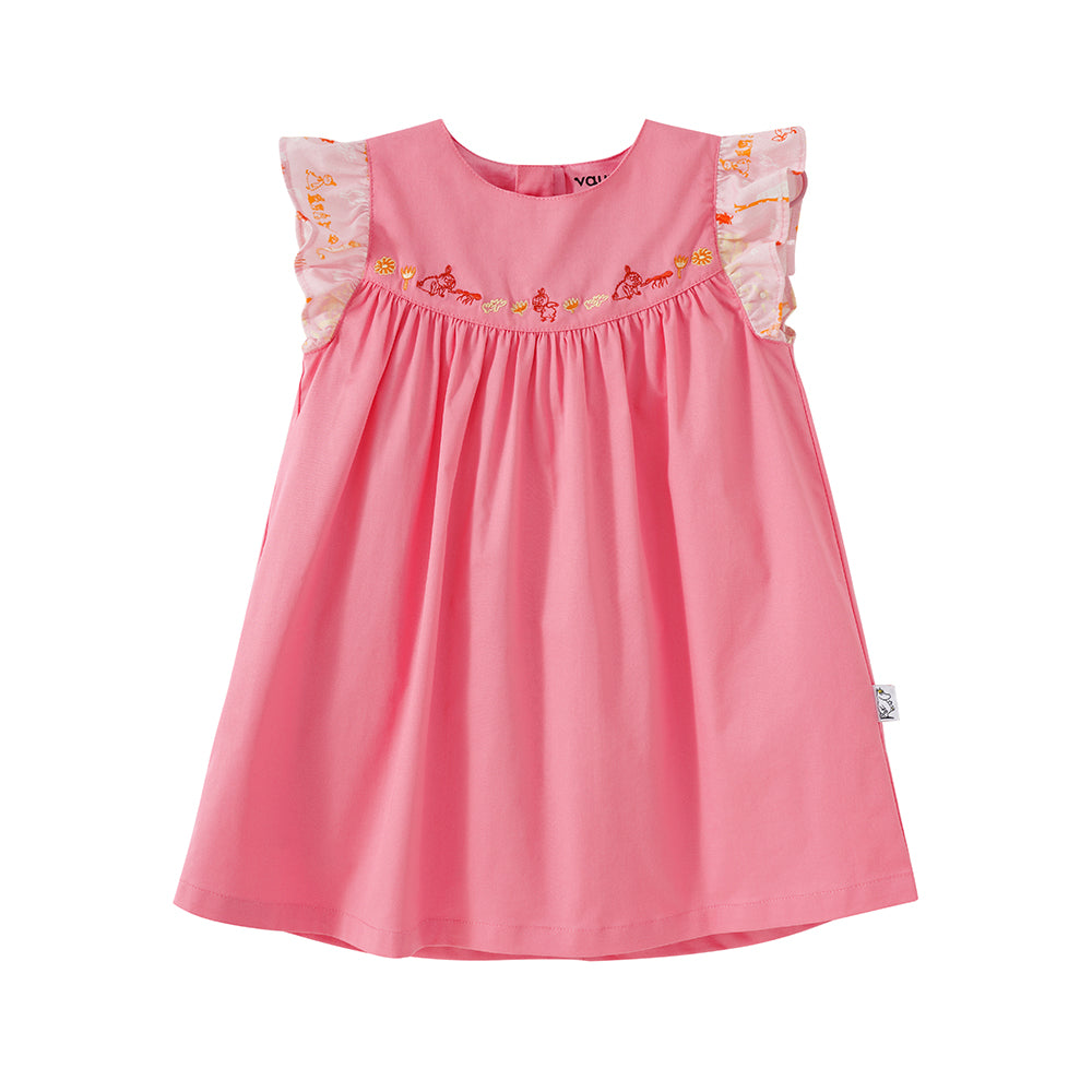 Vauva x Moomin Vauva x Moomin SS23 - Baby Girls Ruffle Cotton Dress Dresses