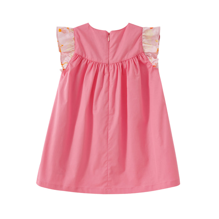 Vauva x Moomin SS23 - 女嬰荷葉邊棉質連衣裙