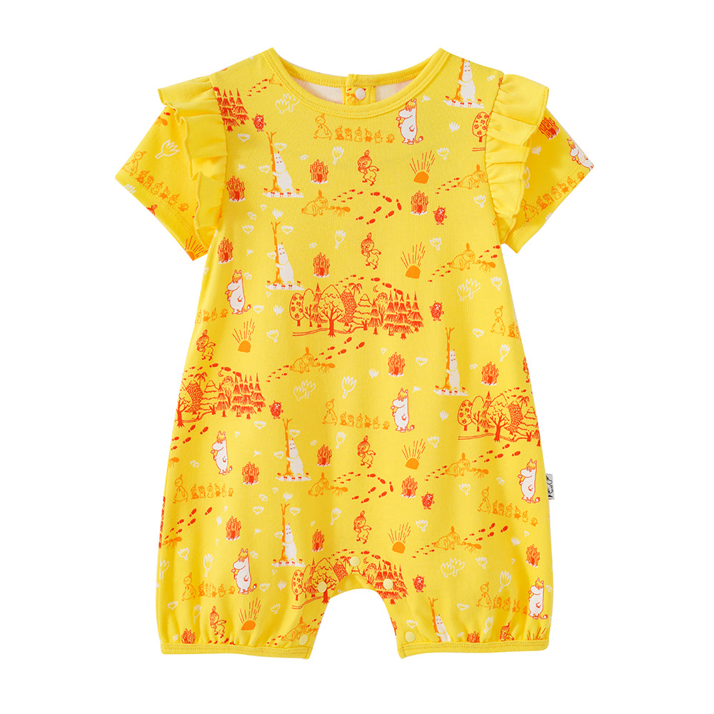 Vauva x Moomin Vauva x Moomin SS23 - Baby Girls All Over Print Cotton Short Sleeves Romper Romper