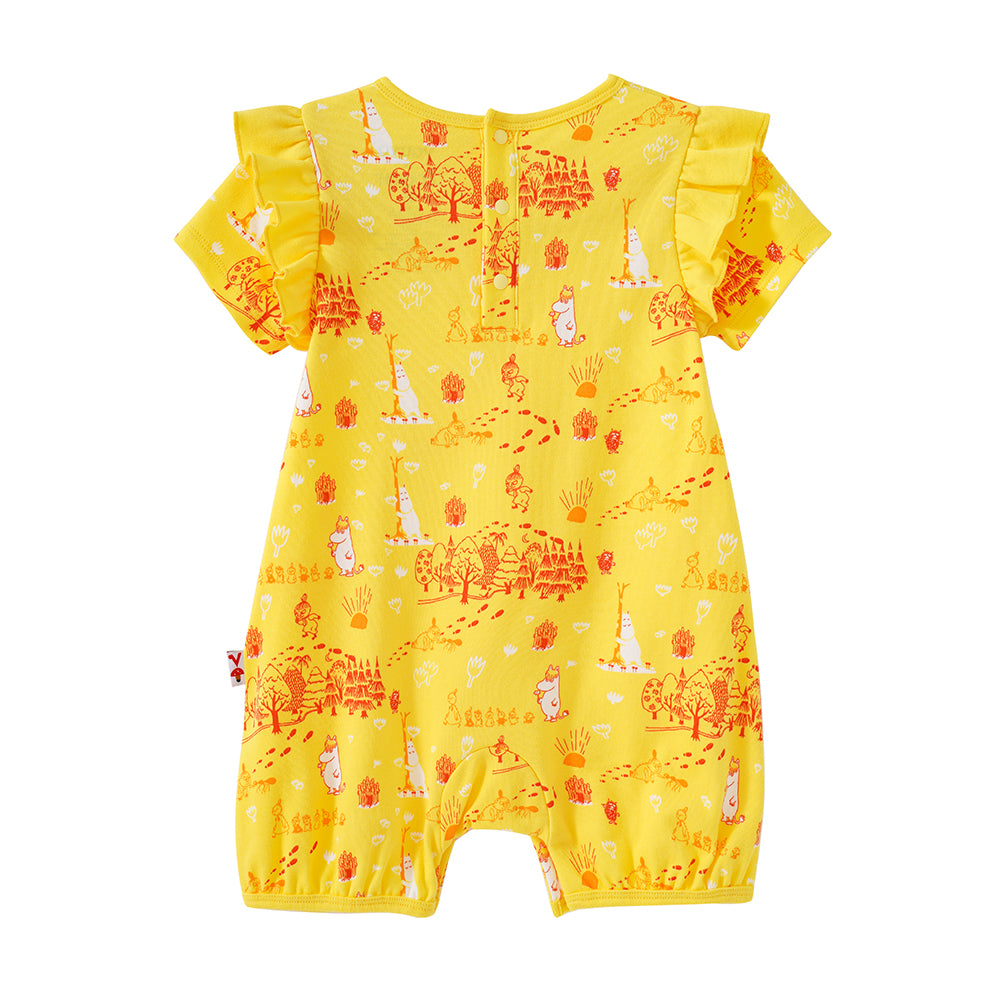 Vauva x Moomin SS23 - Baby Girls All Over Print Cotton Short Sleeves Romper product image back