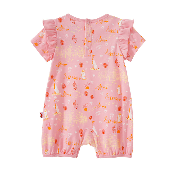Vauva x Moomin SS23 - Baby Girls All Over Print Cotton Short Sleeves Bodysuit
