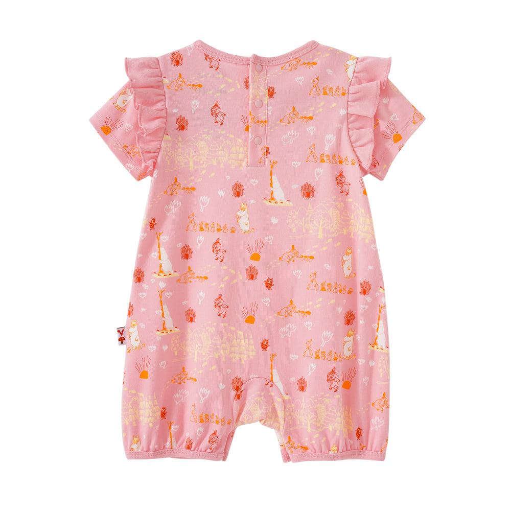 Vauva x Moomin Vauva x Moomin SS23 - Baby Girls All Over Print Cotton Short Sleeves Romper Romper