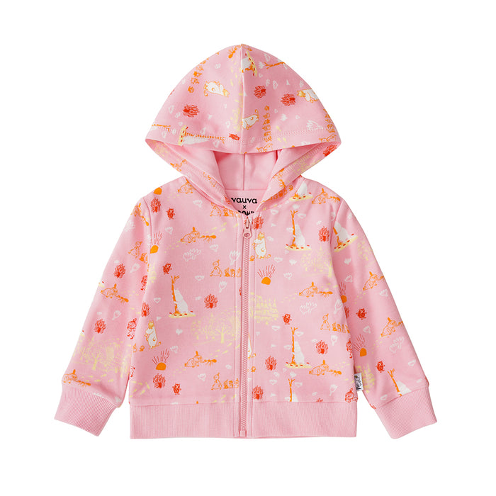 Vauva x Moomin SS23 - Baby Girls Cotton Hood Long Sleeves Jacket product image frone