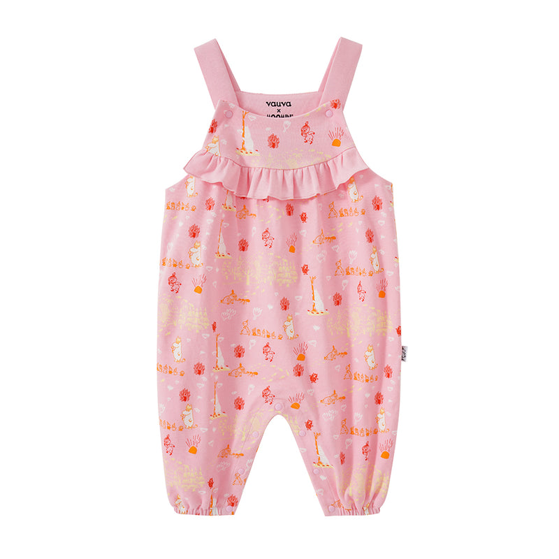 Vauva x Moomin SS23 - Baby Girls All Over Print Cotton Sleeveless Romper product image front 