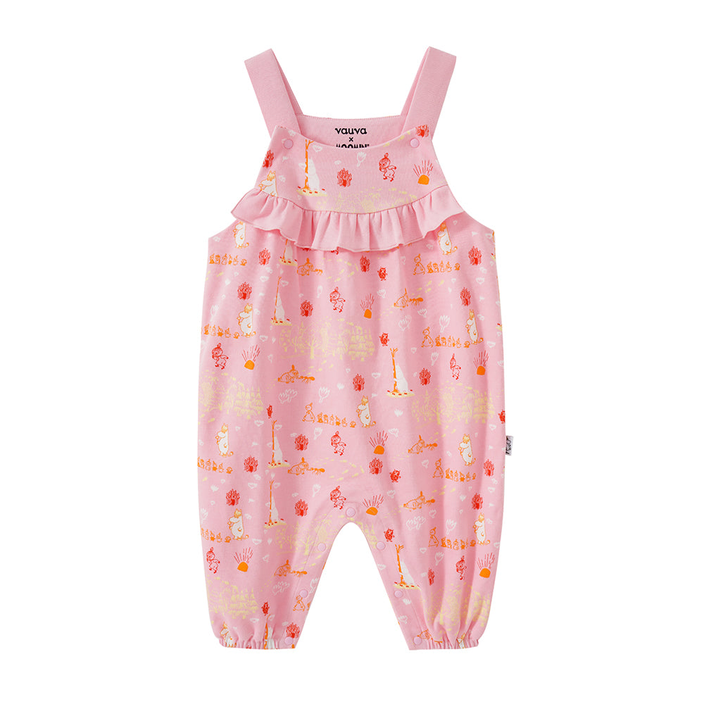 Vauva x Moomin Vauva x Moomin SS23 - Baby Girls All Over Print Cotton Sleeveless Romper Romper