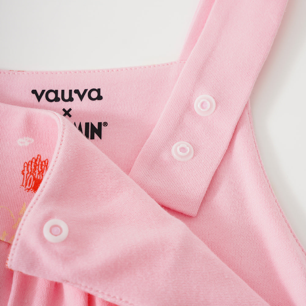 Vauva x Moomin Vauva x Moomin SS23 - Baby Girls All Over Print Cotton Sleeveless Romper Romper