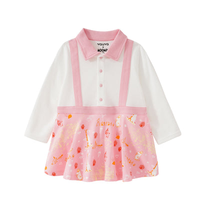 Vauva x Moomin Vauva x Moomin SS23 - Baby Girls Moomin Print Cotton Long Sleeves Bodysuit Bodysuit