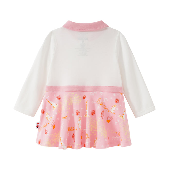 Vauva x Moomin SS23 - Baby Girls Moomin Print Cotton Long Sleeves Bodysuit product image back