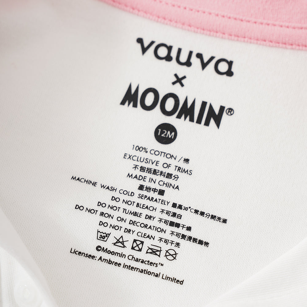 Vauva x Moomin Vauva x Moomin SS23 - Baby Girls Moomin Print Cotton Long Sleeves Bodysuit Bodysuit