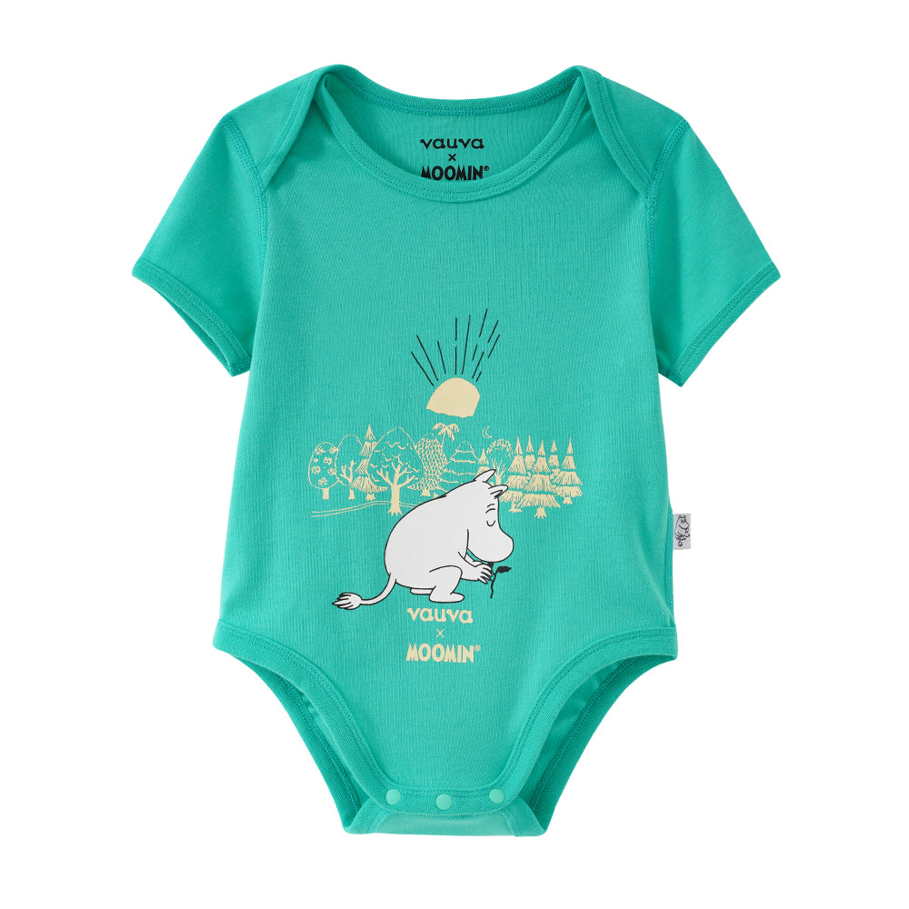 Vauva x Moomin SS23 - Baby Unisex Moomin Print Cotton Short Sleeves Bodysuit product image front 