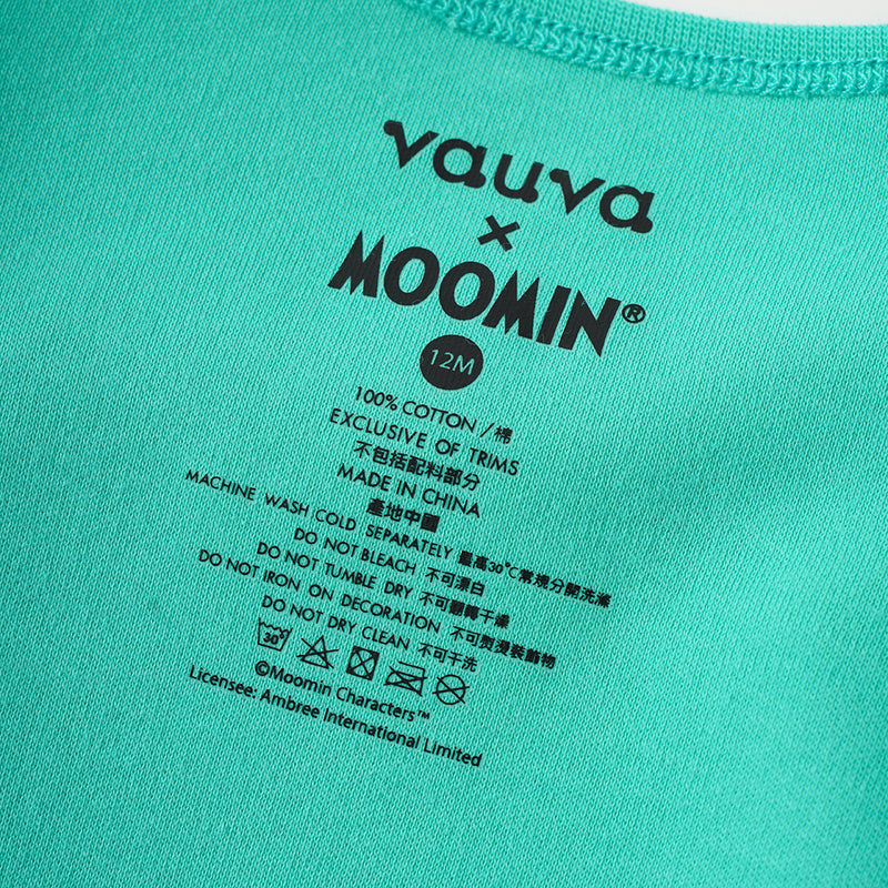 Vauva x Moomin SS23 - Baby Unisex Moomin Print Cotton Short Sleeves Bodysuit product image 10
