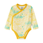 Vauva x Moomin Vauva x Moomin SS23 - Baby Unisex All Over Print Cotton Long Sleeves Wrap Bodysuit (Yellow) Bodysuit