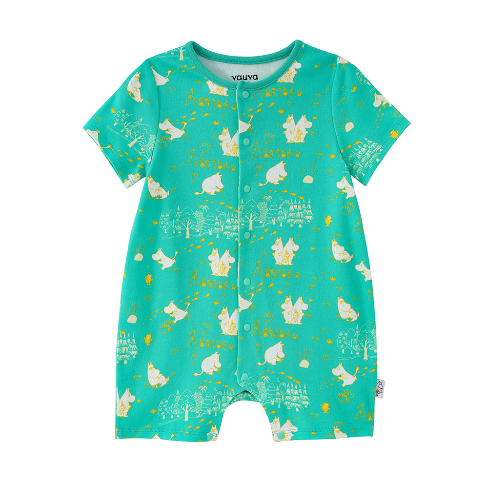 Vauva x Moomin Vauva x Moomin SS23 - Baby Unisex All Over Print Cotton Short Sleeves Romper Romper