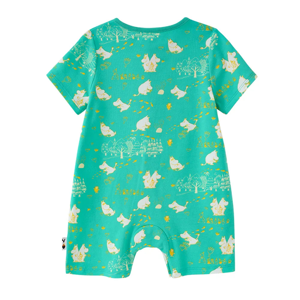 Vauva x Moomin Vauva x Moomin SS23 - Baby Unisex All Over Print Cotton Short Sleeves Romper Romper