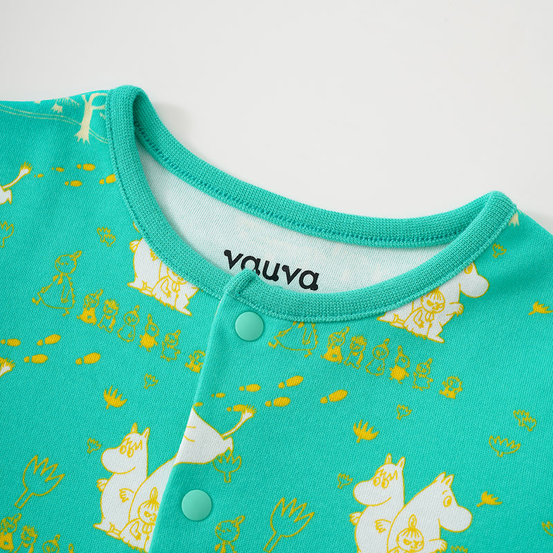 Vauva x Moomin SS23 - Baby Unisex All Over Print Cotton Short Sleeves Romper product image 1