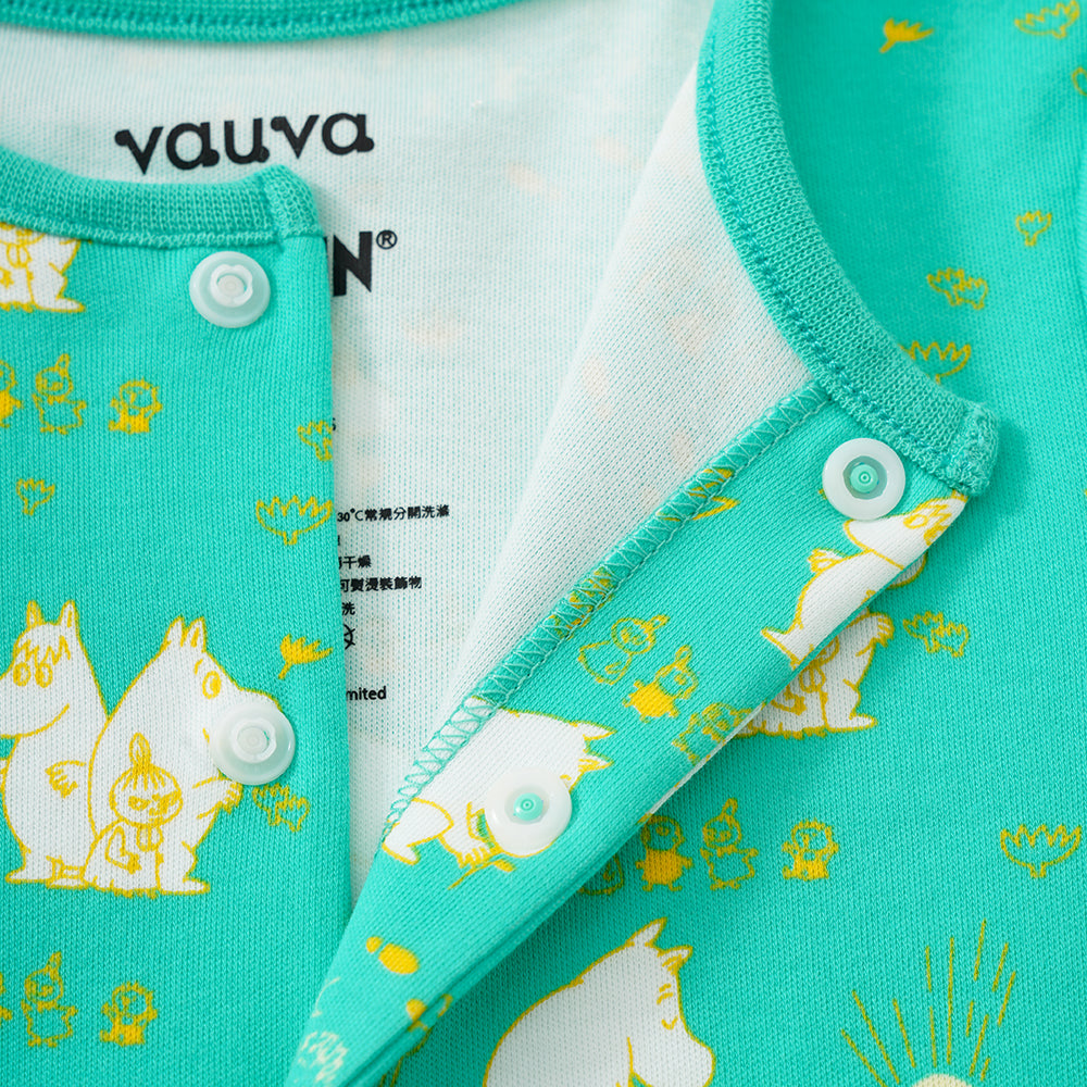 Vauva x Moomin SS23 - Baby Unisex All Over Print Cotton Short Sleeves Romper product image 8
