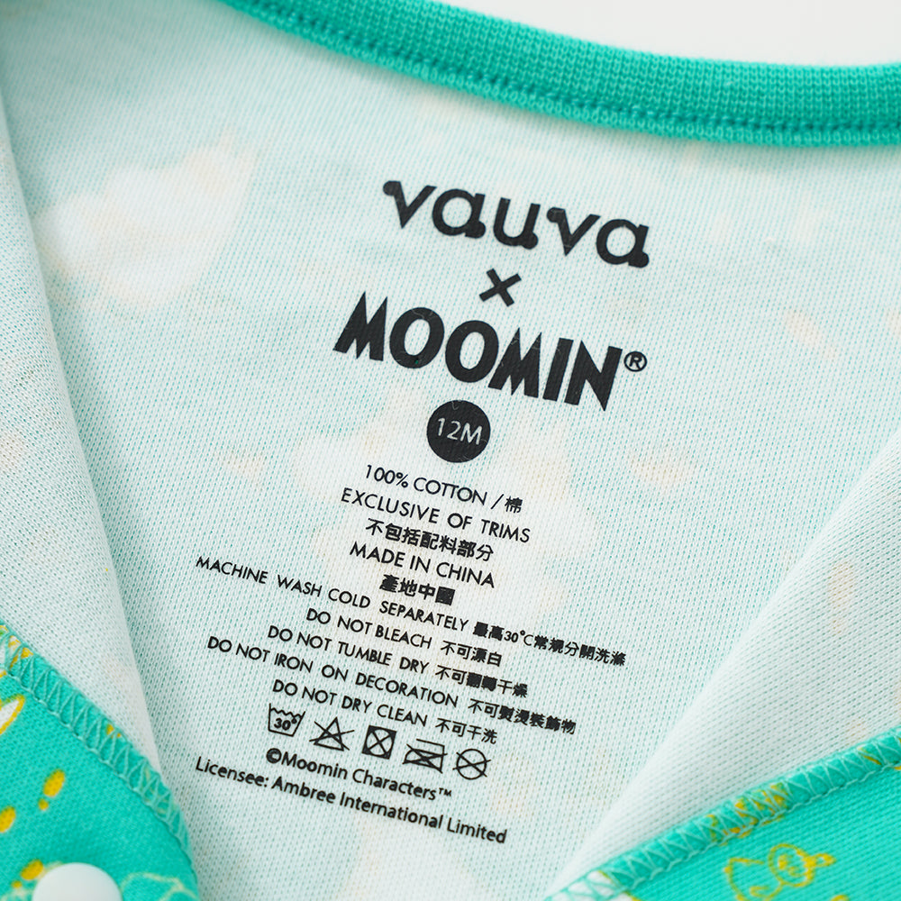 Vauva x Moomin Vauva x Moomin SS23 - Baby Unisex All Over Print Cotton Short Sleeves Romper Romper