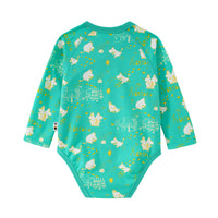 Vauva x Moomin SS23 - Baby Unisex All Over Print Cotton Long Sleeves Wrap Bodysuit product image back