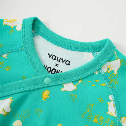 Vauva x Moomin Vauva x Moomin SS23 - Baby Unisex All Over Print Cotton Long Sleeves Wrap Bodysuit Bodysuit