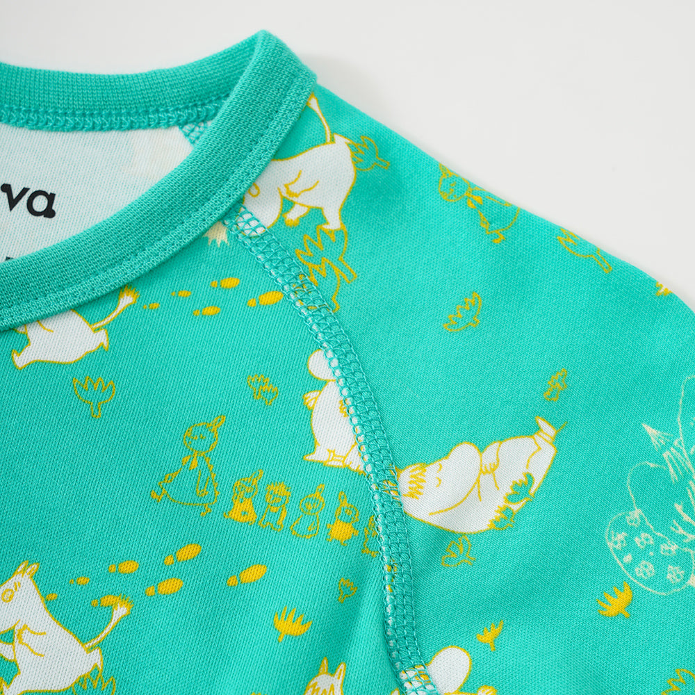 Vauva x Moomin SS23 - Baby Unisex All Over Print Cotton Long Sleeves Wrap Bodysuit product image 2