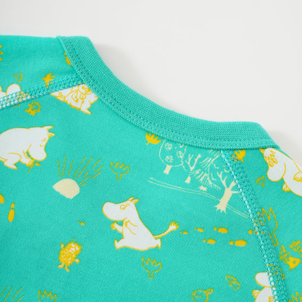Vauva x Moomin Vauva x Moomin SS23 - Baby Unisex All Over Print Cotton Long Sleeves Wrap Bodysuit Bodysuit