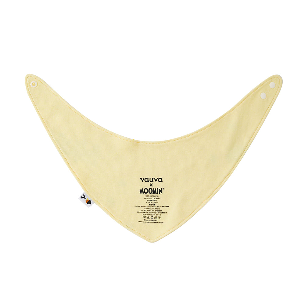 Vauva x Moomin SS23 - Baby Unisex All Over Print Cotton Bib (Yellow) product image 2