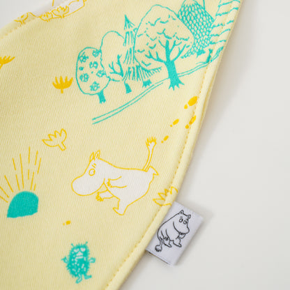 Vauva x Moomin Vauva x Moomin SS23 - Baby Unisex All Over Print Cotton Bib (Yellow) Bib