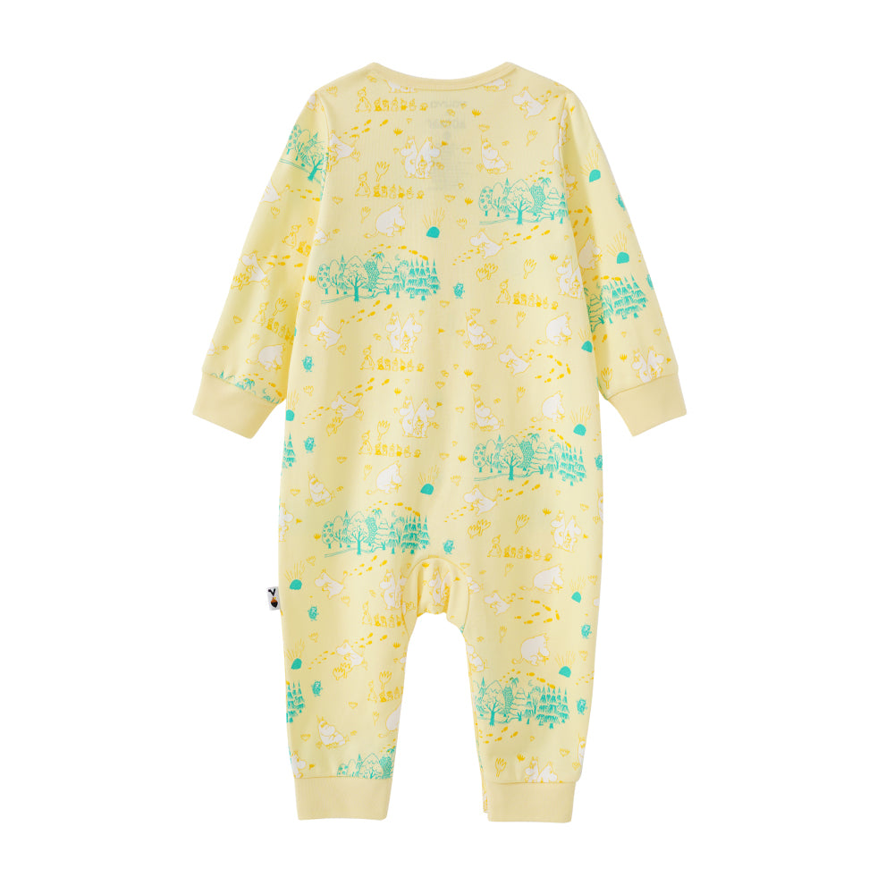 Vauva x Moomin SS23 - Baby Unisex All Over Print Cotton Long Sleeves Romper product image back