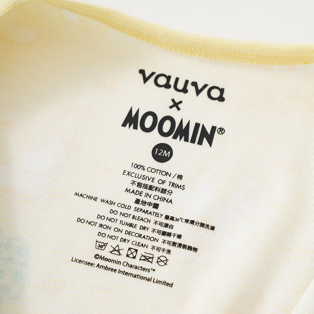 Vauva x Moomin SS23 - Baby Unisex All Over Print Cotton Long Sleeves Romper product image 2
