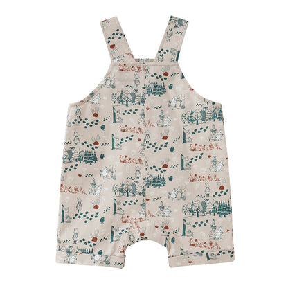 Vauva x Moomin Vauva x Moomin SS23 - Baby Boys All Over Print Cotton Sleeveless Romper Romper