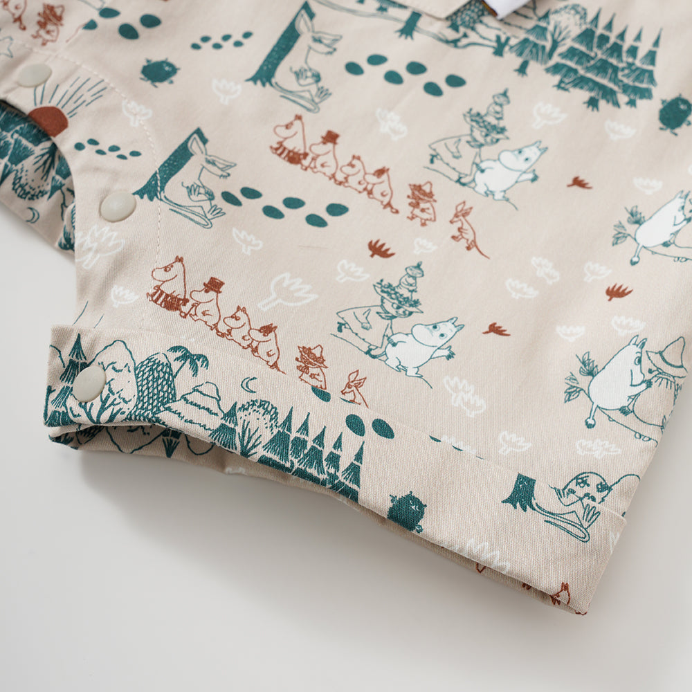 Vauva x Moomin SS23 - Baby Boys All Over Print Cotton Sleeveless Romper product image 3
