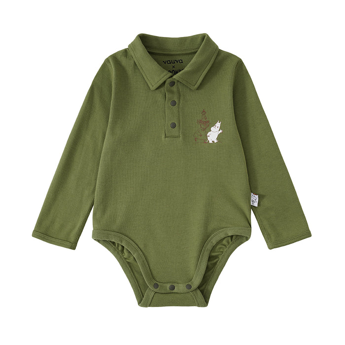 Vauva x Moomin SS23 - Baby Boys Moomin Print Cotton Long Sleeves Bodysuit