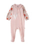 VAUVA Vauva FW23 - Baby Girl Nordic Style Print Cotton Long Sleeve Romper (Pink) Romper