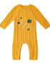 VAUVA Vauva FW23 - Baby Boy Carrot Pattern Cotton Long Sleeve Romper (Yellow) Romper