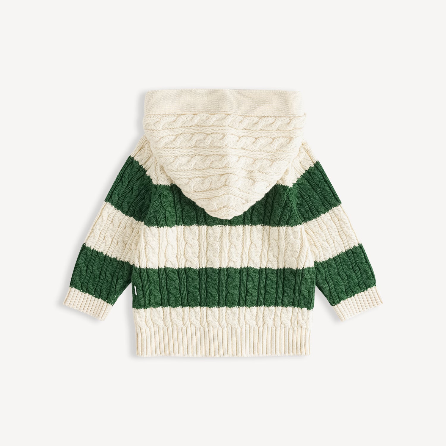 Stripe Hooded Cardigan