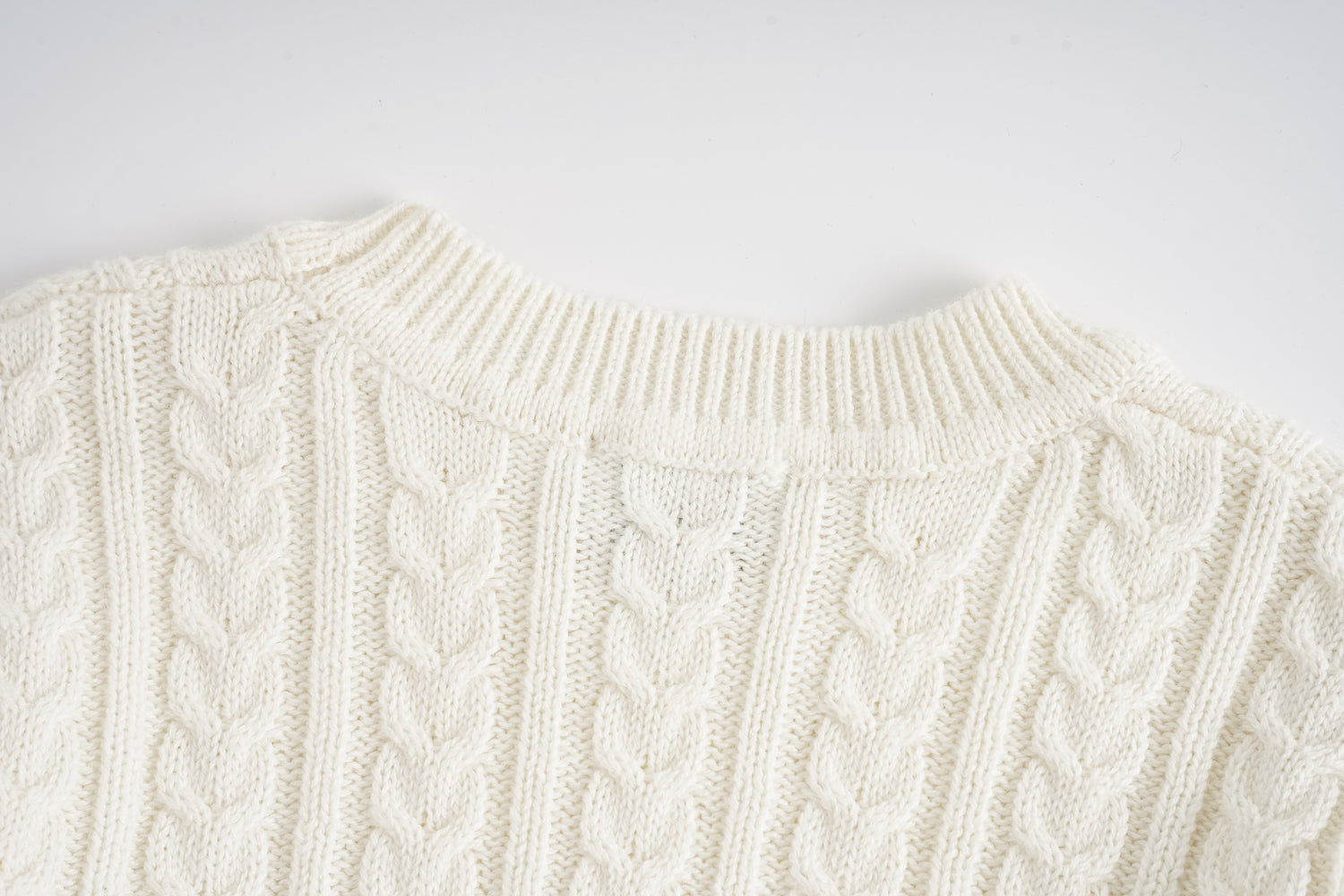 Cable Knit Crew Neck Jumper