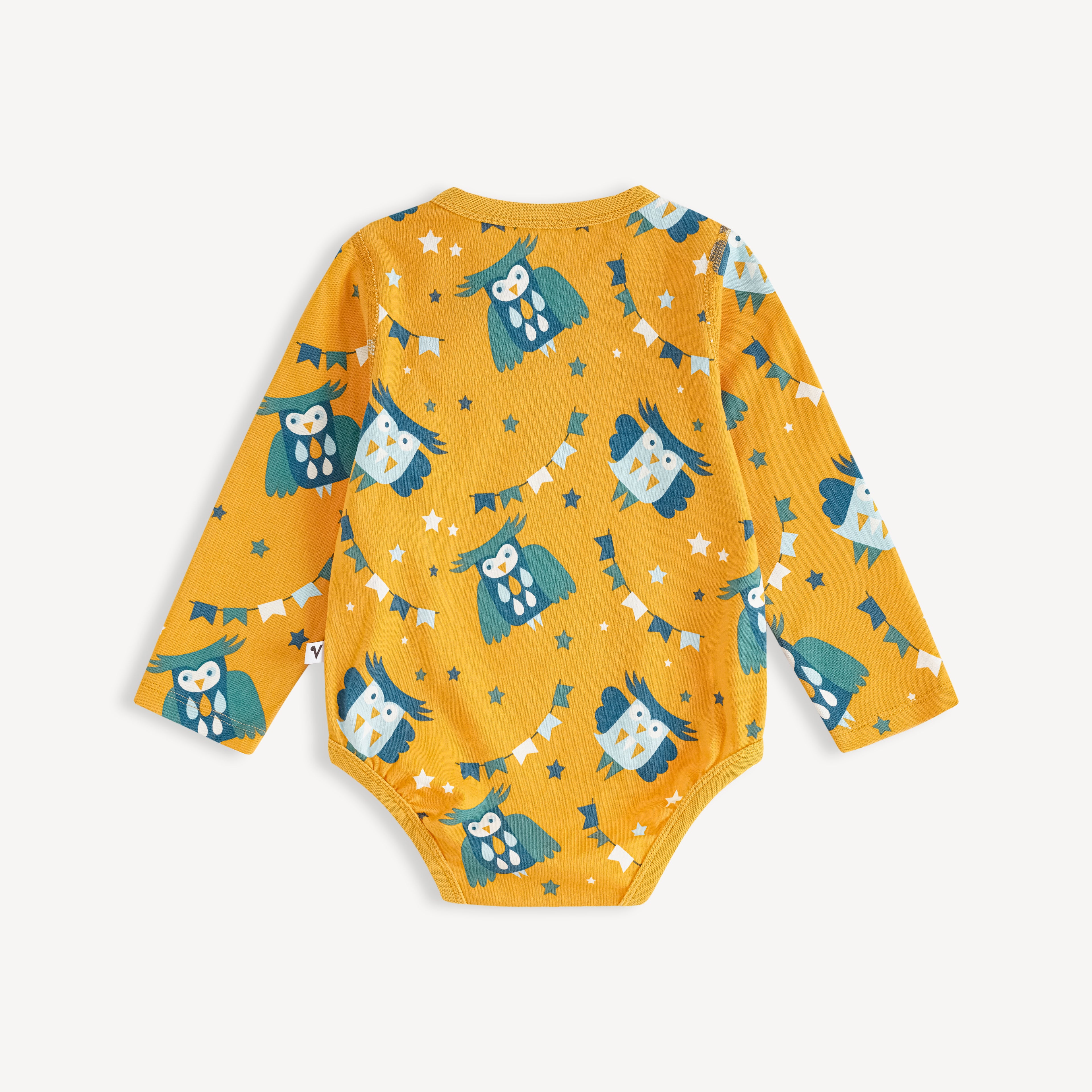 Owl-print Baby Set