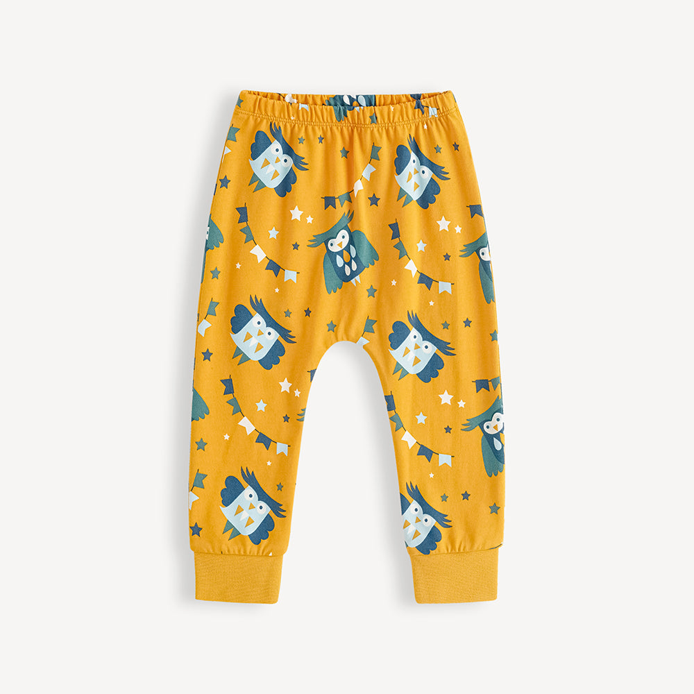 Owl-print Baby Set