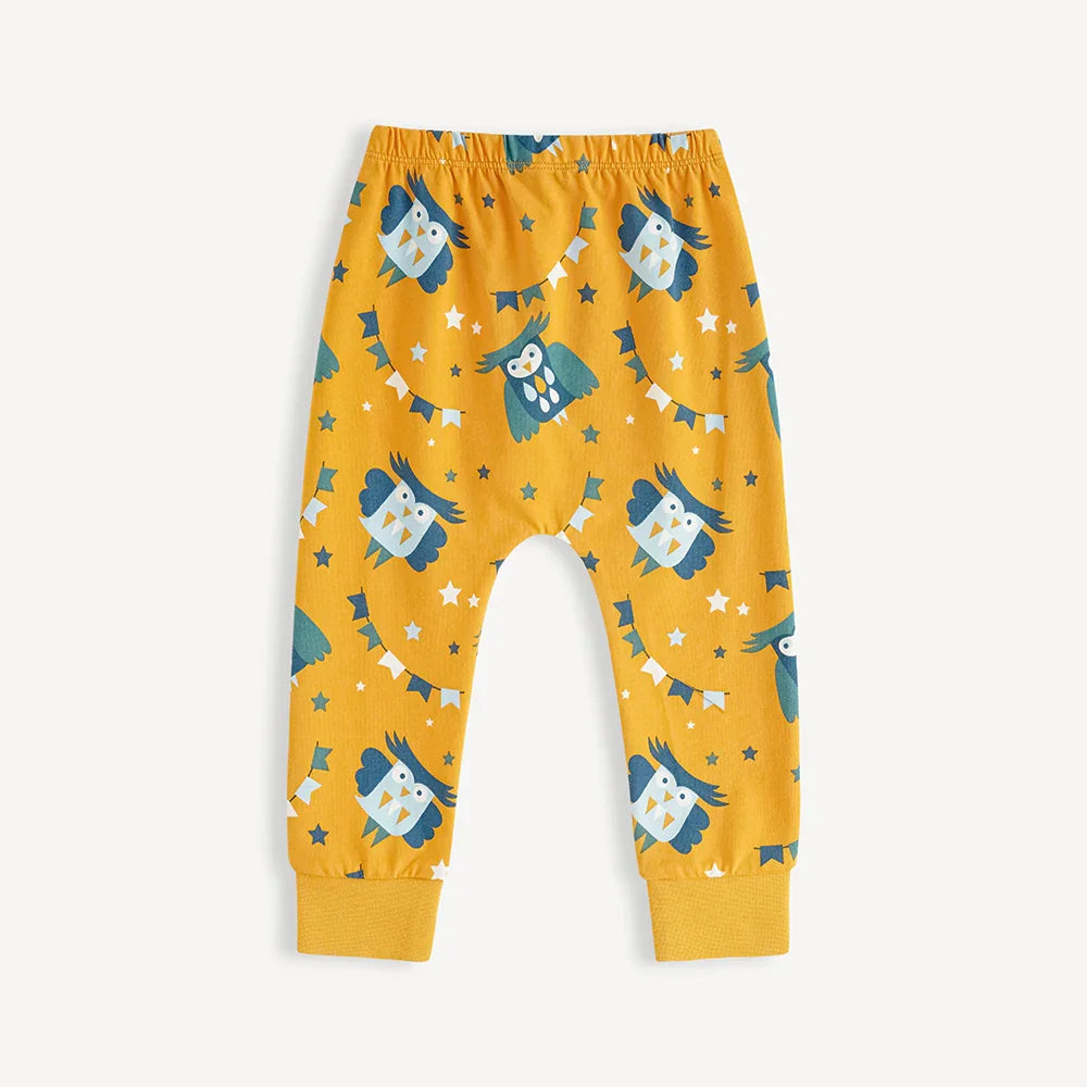 Owl-Print Baby Set