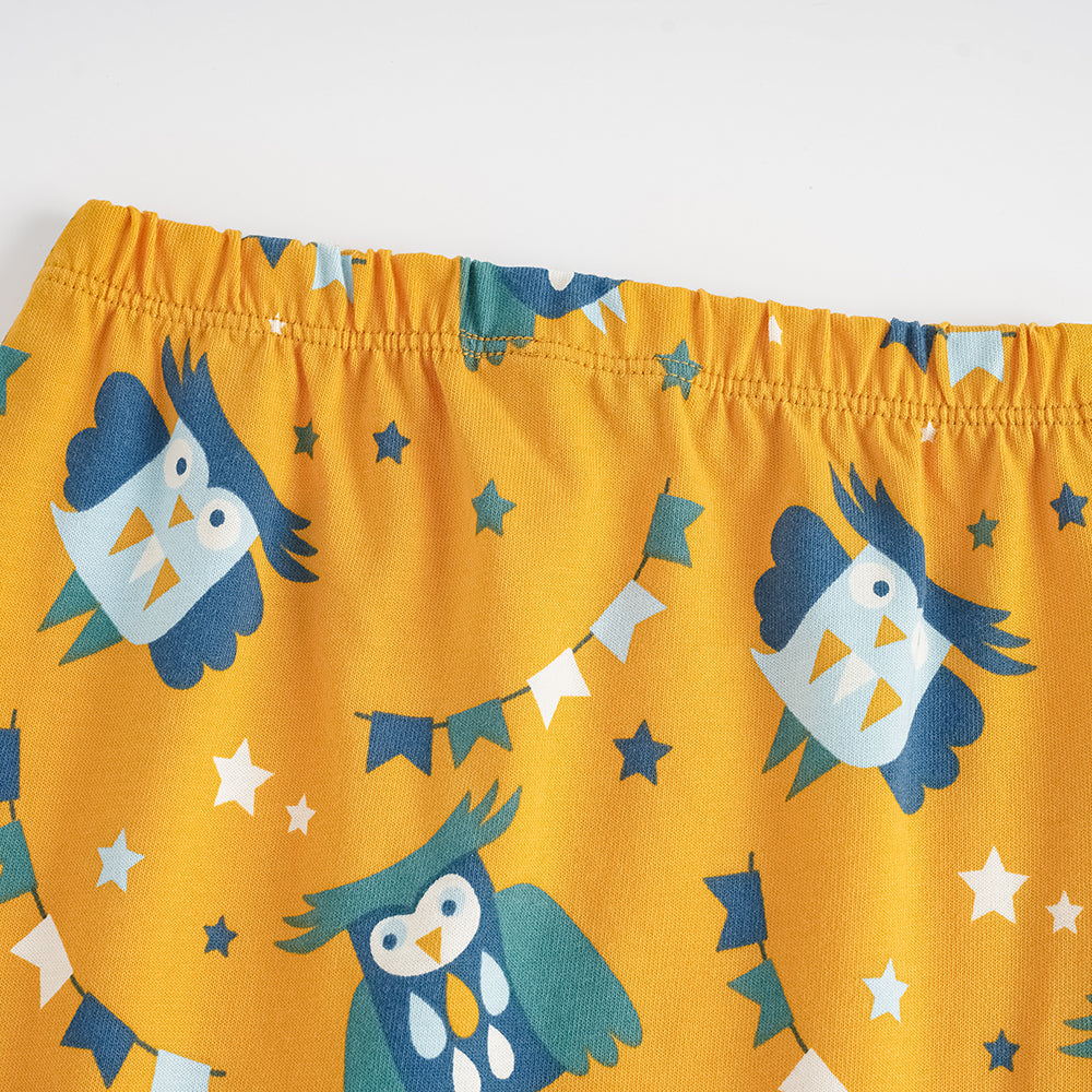 Owl-print Baby Set