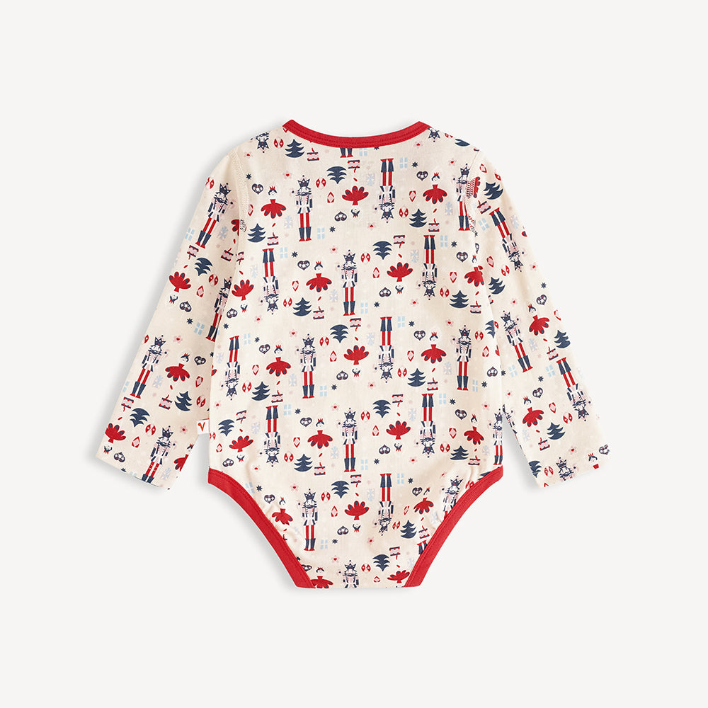 Nutcracker-print Baby Set