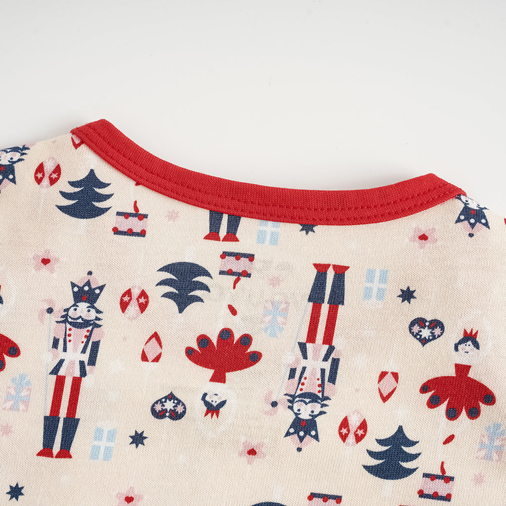 Nutcracker-print Baby Set